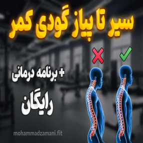 گودی کمر یا لوردوز عارضه‌ای است که انحنای طبیعی کمر بیش از حد معمول باشد و با مشکلاتی مثل درد و ضعف عضلانی همراه است که در این مقاله درمان گودی کمر را آموزش داده‌ام.