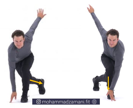 اجرای حرکت اسکیت باز به تقویت عضلات سریع انقباض داخل ران کمک میکند. 